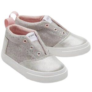 🌿Toms Tiny Fenix Mid Sneaker - Drizzle Grey Foil Dot Microfiber [6]🌿